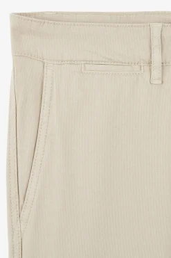 Pantalon Chino Sans Plis Beige