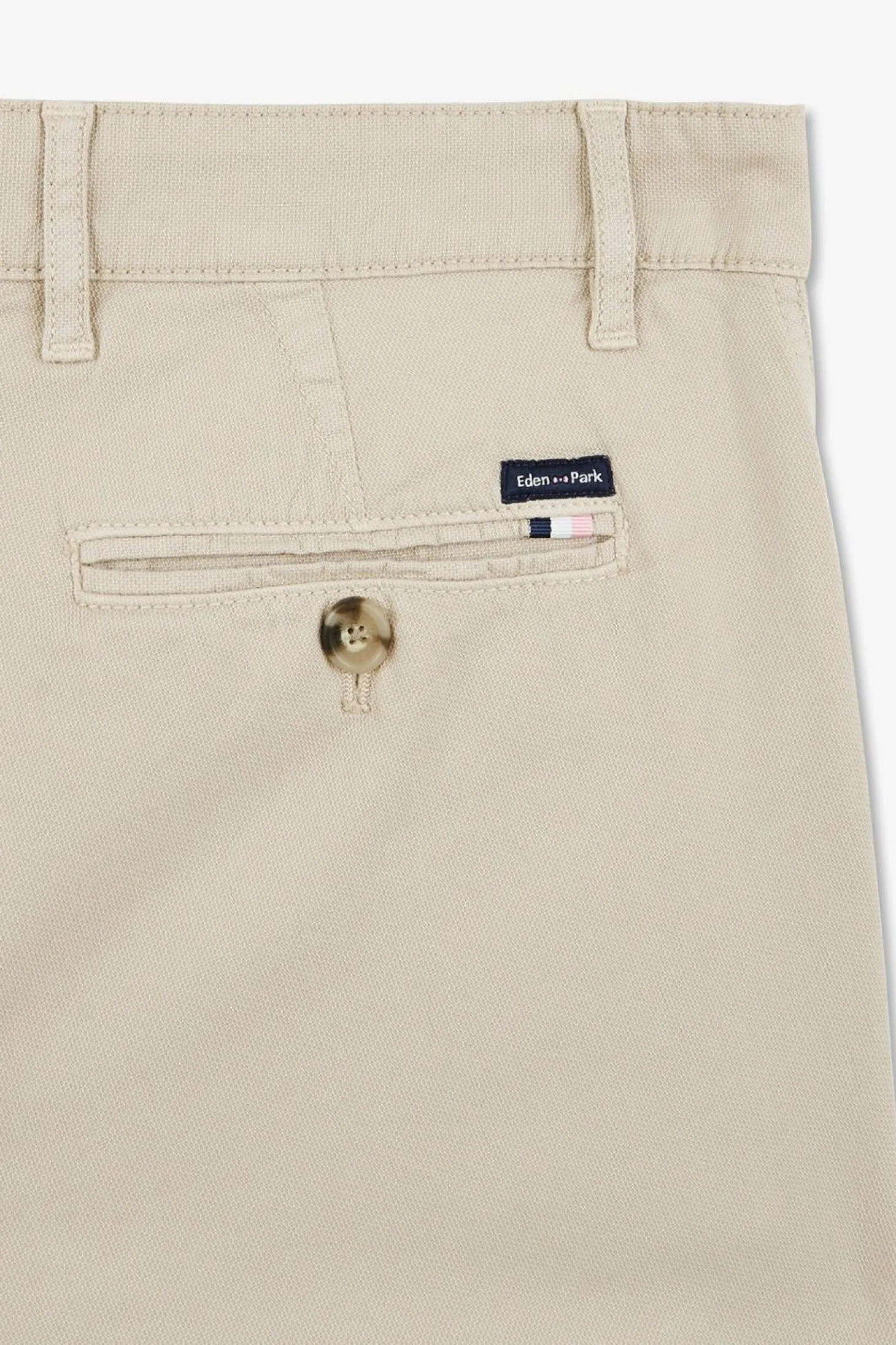 Pantalon Chino Sans Plis Beige
