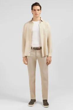 Pantalon Droit Beige