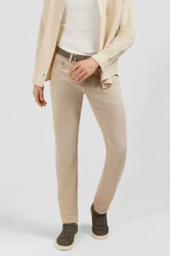 Pantalon Droit Beige