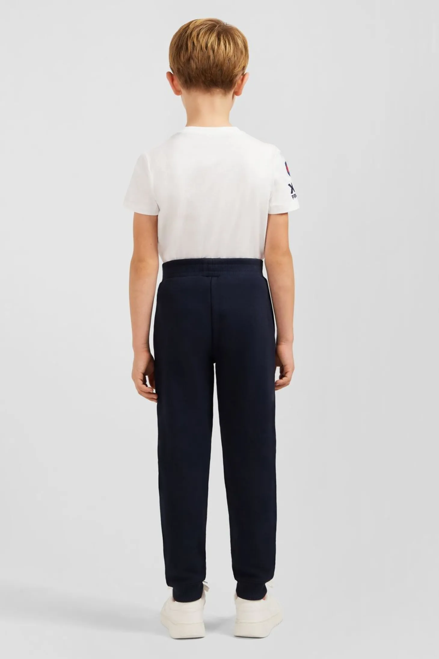 Pantalon Jogging Marine En Molleton Coton