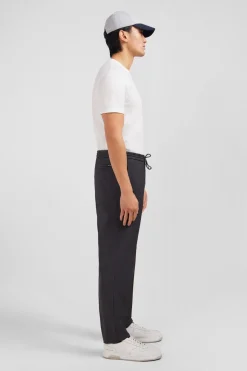 Pantalon Taille Elastiquee Gris