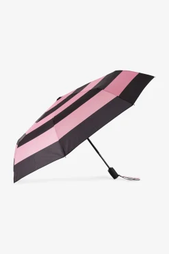 Parapluie Rose Pliant A Rayures