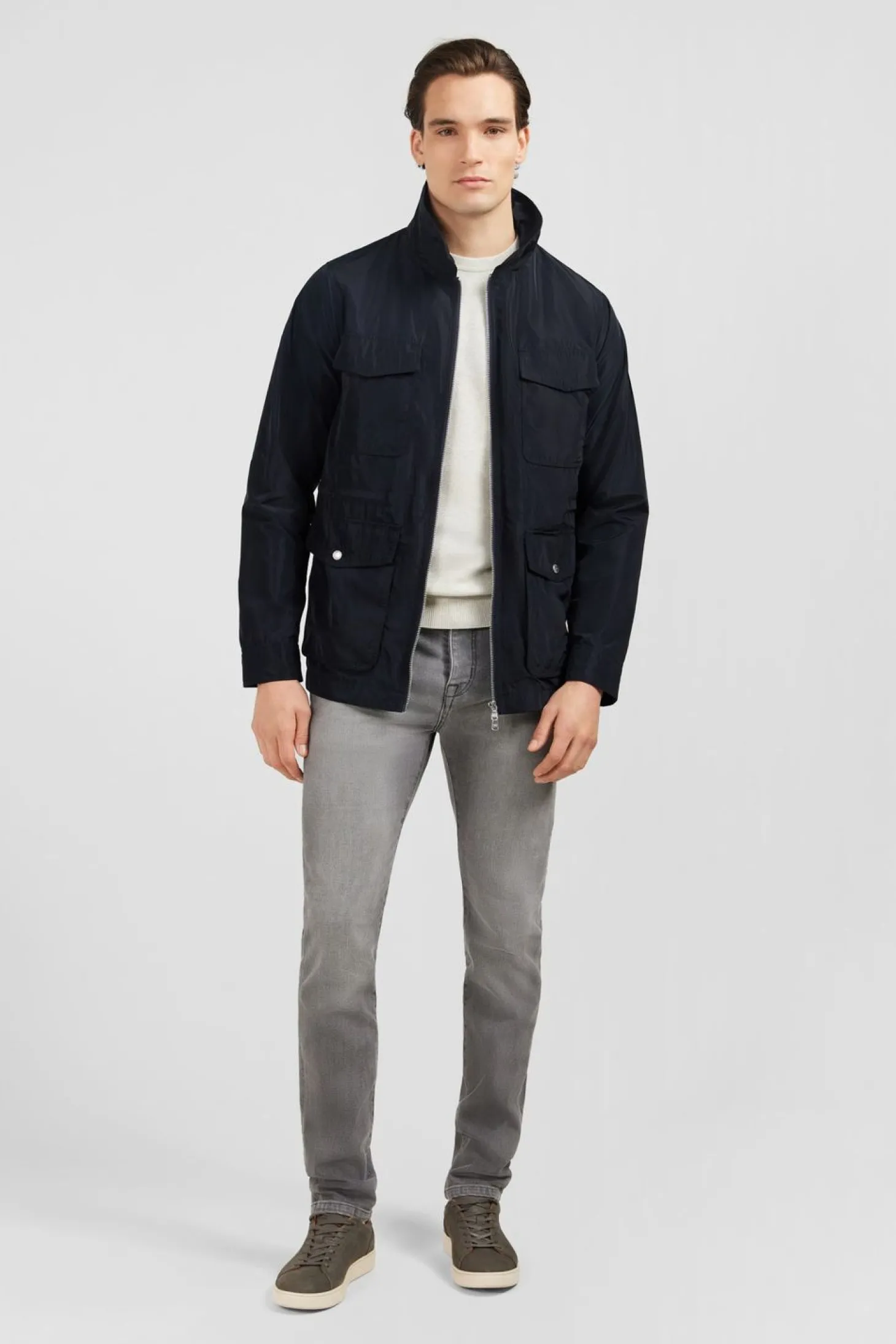 Parka Bleu Marine Unie