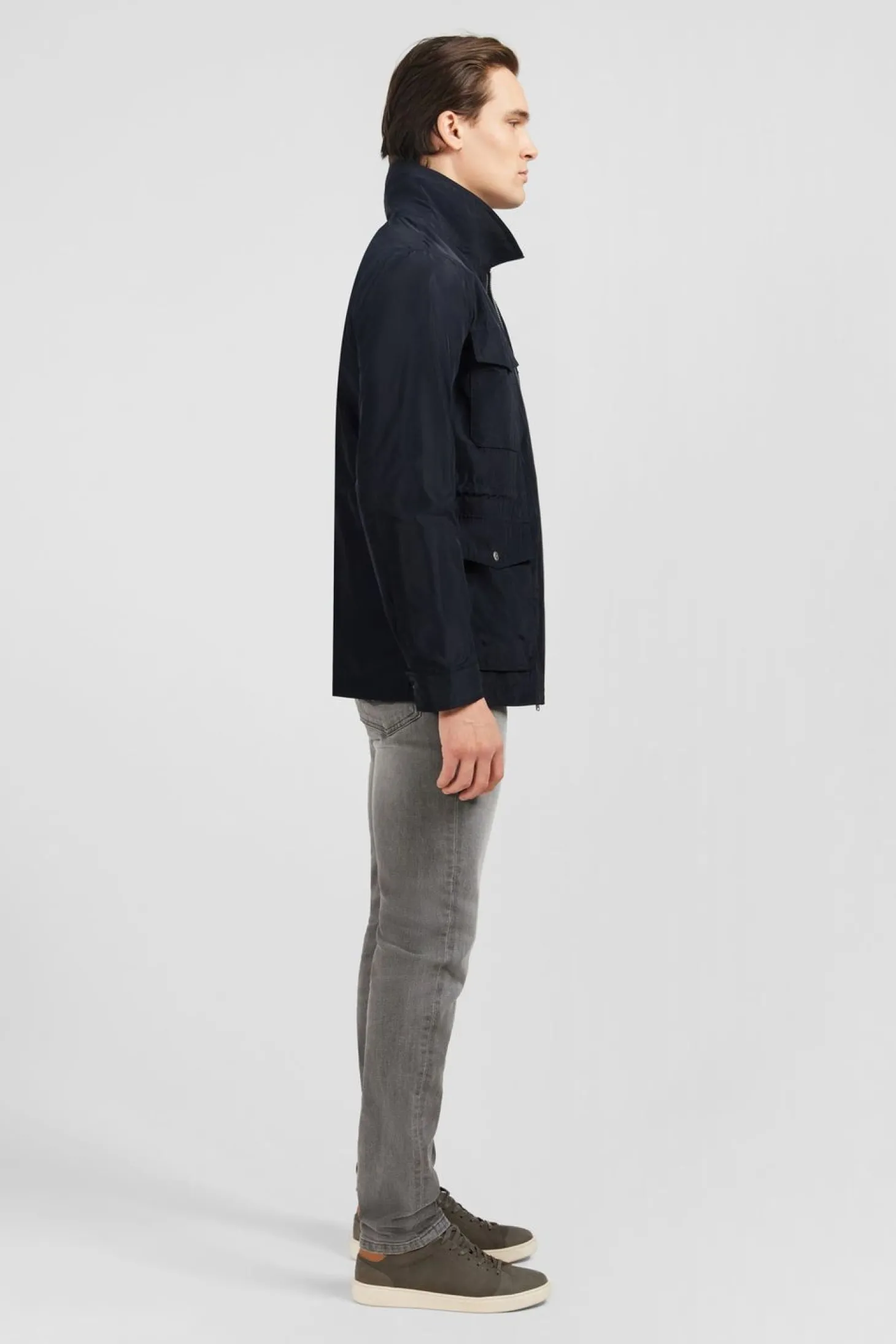 Parka Bleu Marine Unie