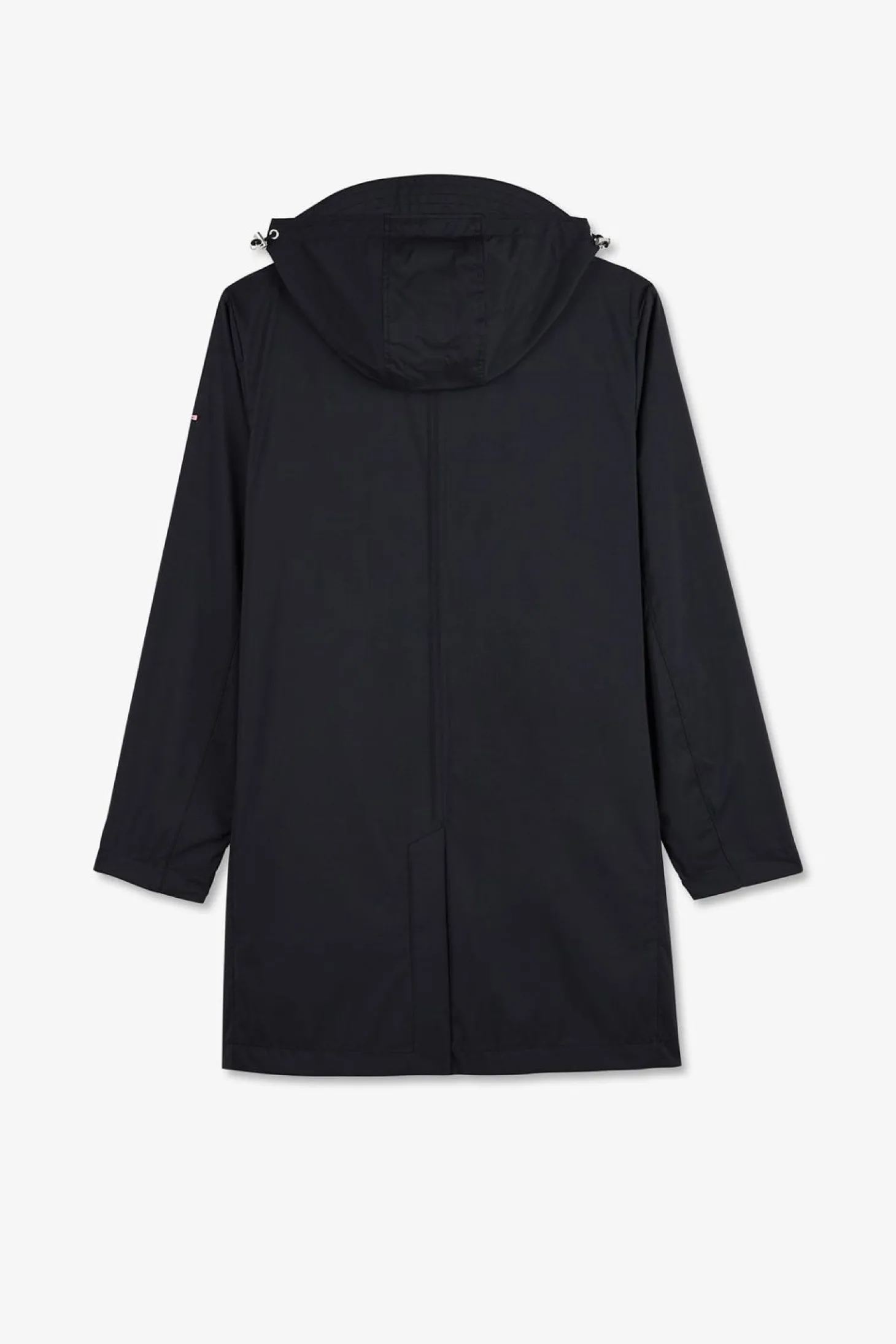 Parka Longue A Capuche Amovible Marine