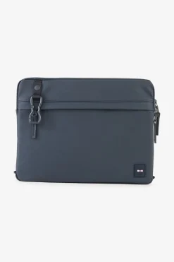 Pochette D'Ordinateur En Gomme Bleu Fonce