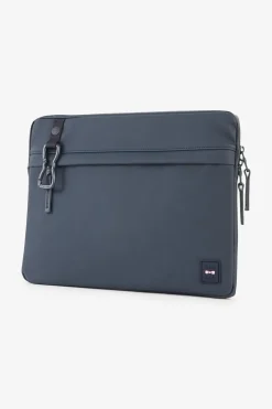 Pochette D'Ordinateur En Gomme Bleu Fonce