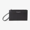 Pochette Noire En Cuir
