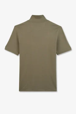 Polo Beige Uni A Manches Courtes