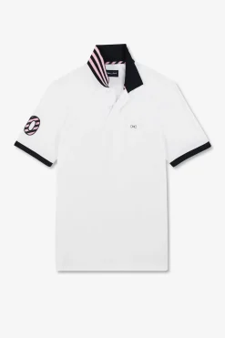 Polo Blanc A Manches Courtes Numero 10