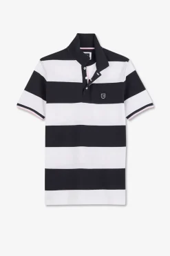 Polo Blanc A Rayures