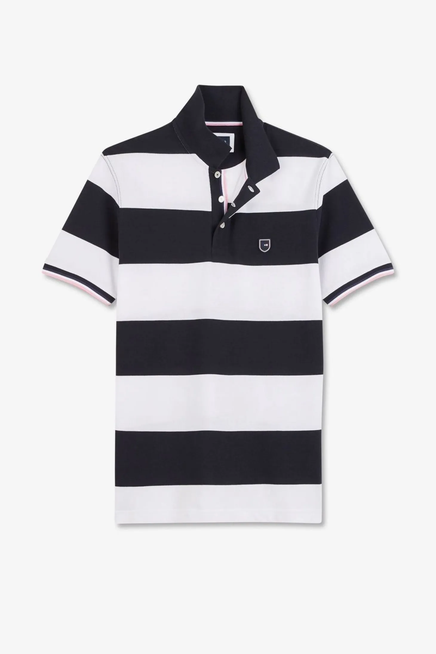 Polo Blanc A Rayures