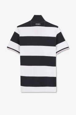 Polo Blanc A Rayures
