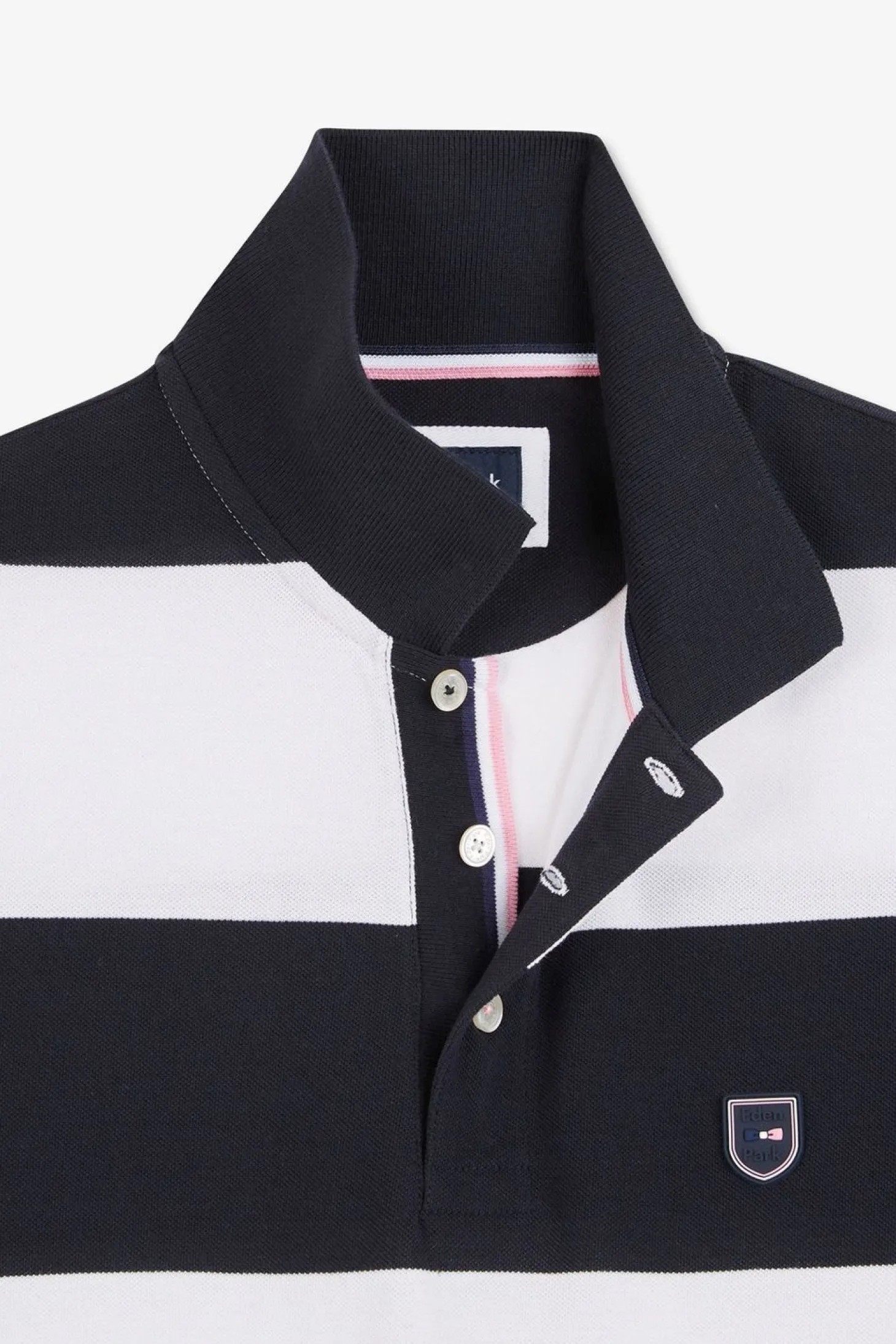 Polo Blanc A Rayures