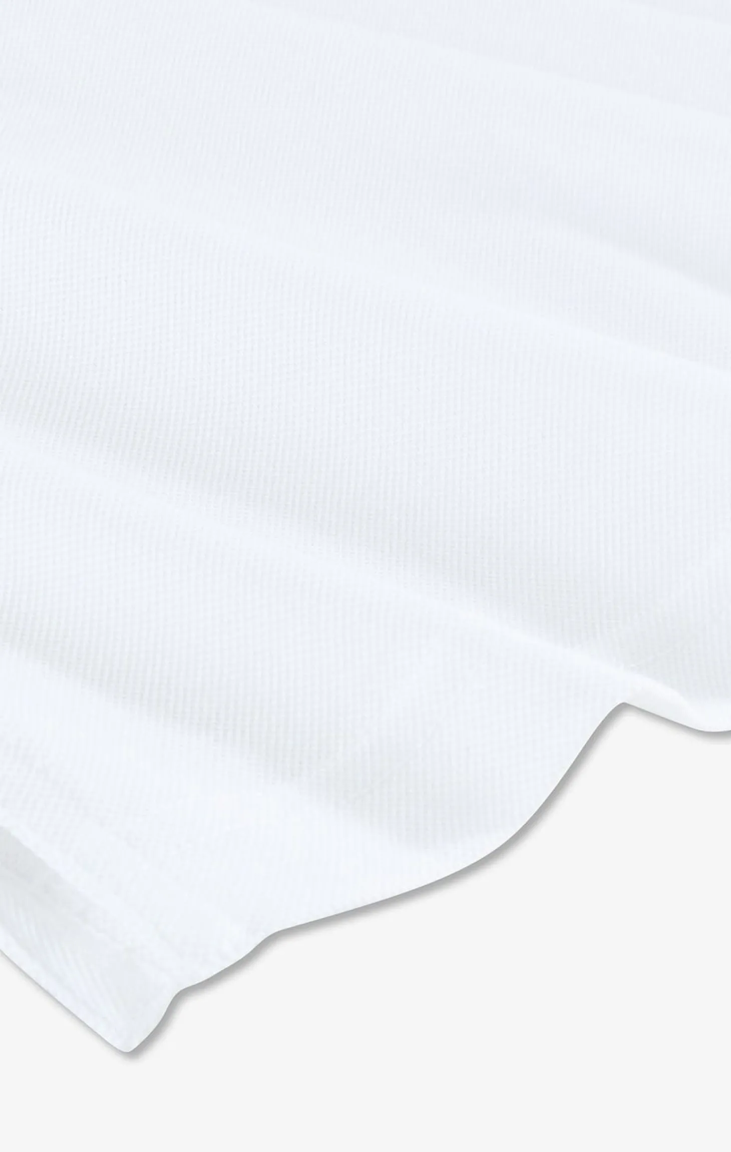 Polo Blanc En Coton Pima Avec Details Contrastes