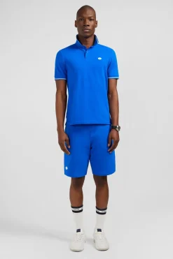 Polo Bleu A Manches Courtes