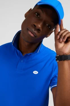 Polo Bleu A Manches Courtes