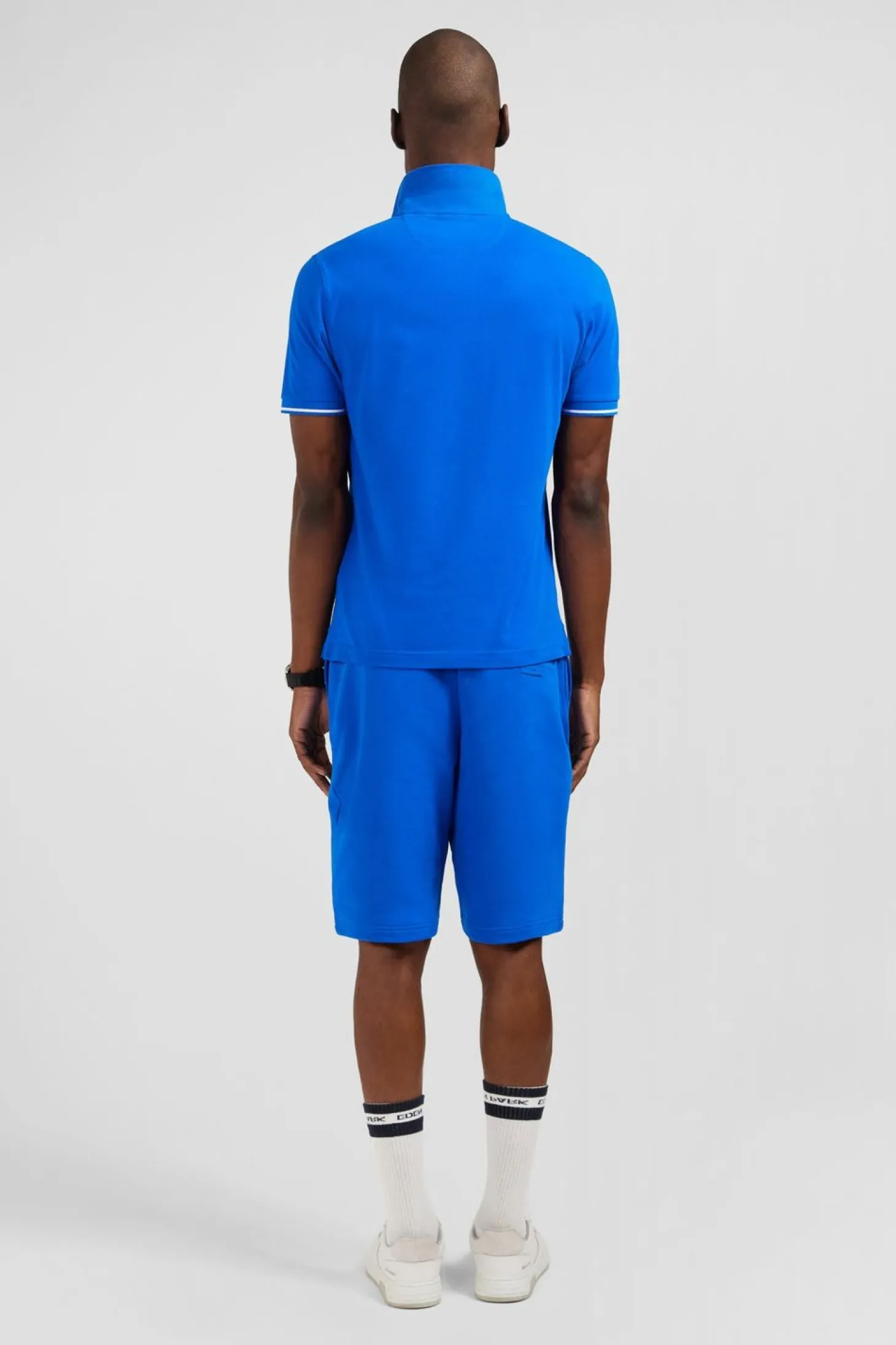 Polo Bleu A Manches Courtes