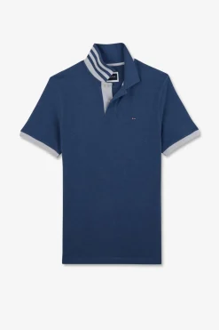Polo Bleu A Manches Courtes