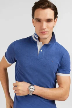 Polo Bleu A Manches Courtes