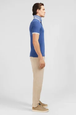 Polo Bleu A Manches Courtes