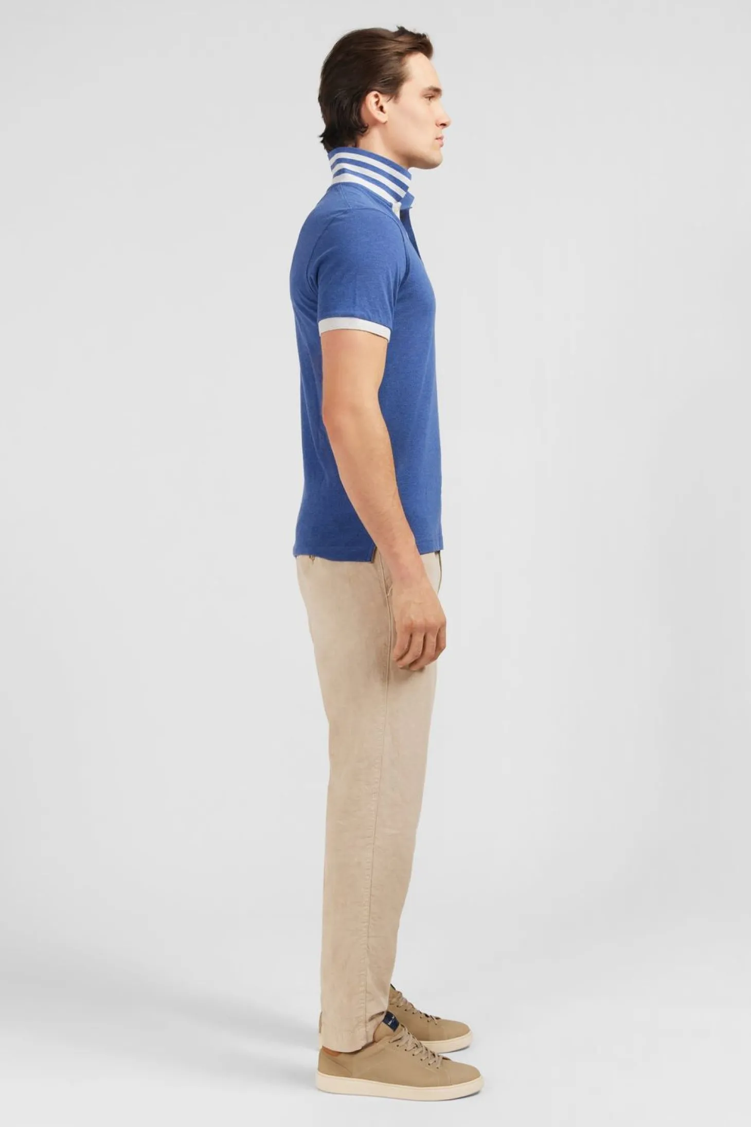 Polo Bleu A Manches Courtes