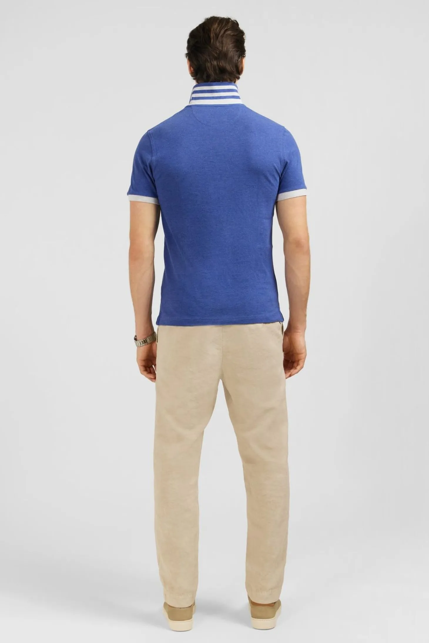 Polo Bleu A Manches Courtes