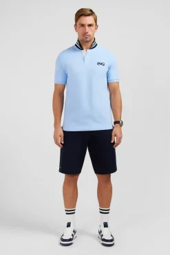 Polo Bleu Clair A Manches Courtes