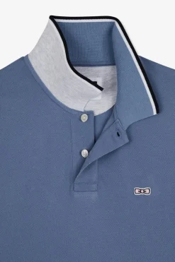 Polo Bleu Clair Manches Courtes Uni