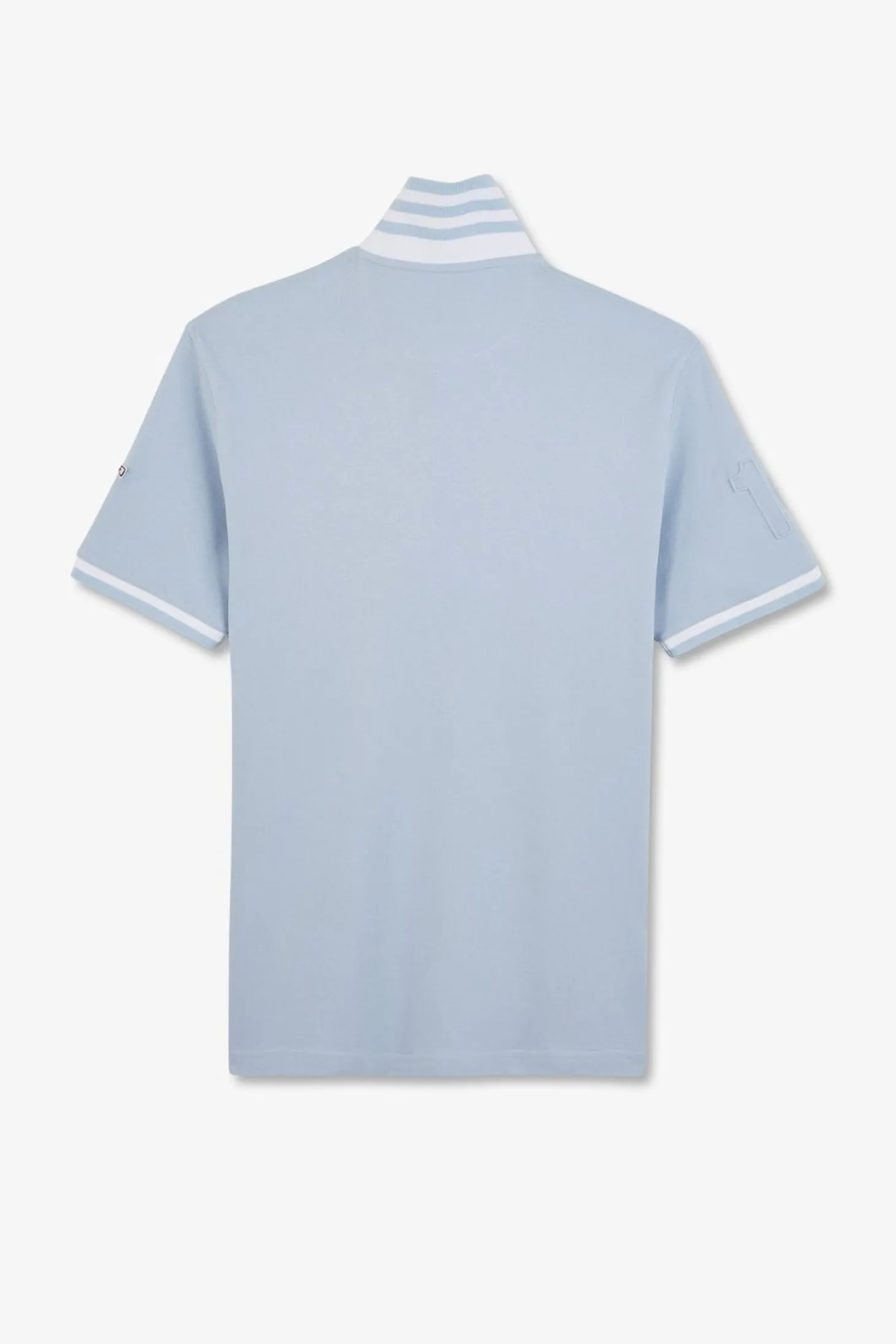 Polo Bleu Clair Manches Courtes Uni