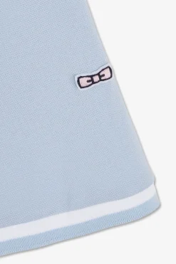Polo Bleu Clair Manches Courtes Uni