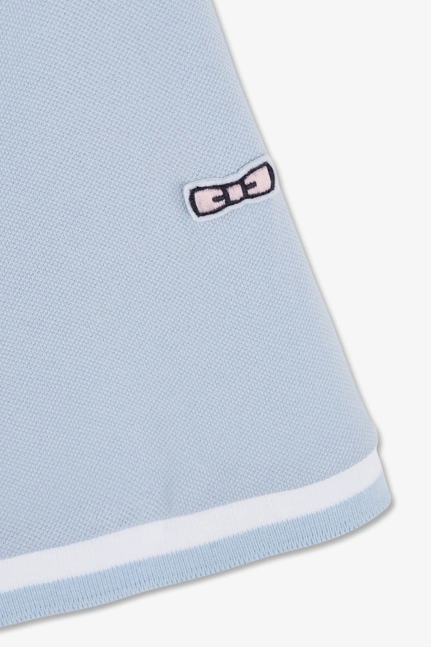 Polo Bleu Clair Manches Courtes Uni