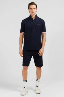 Polo Bleu Marine A Manches Courtes