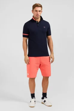 Polo Bleu Marine A Manches Courtes