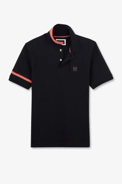 Polo Bleu Marine A Manches Courtes