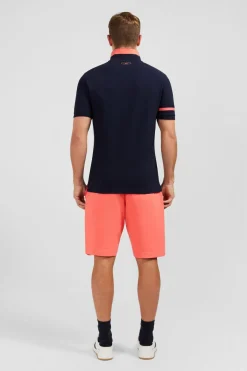 Polo Bleu Marine A Manches Courtes