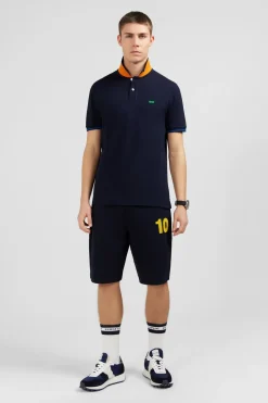 Polo Bleu Marine A Manches Courtes