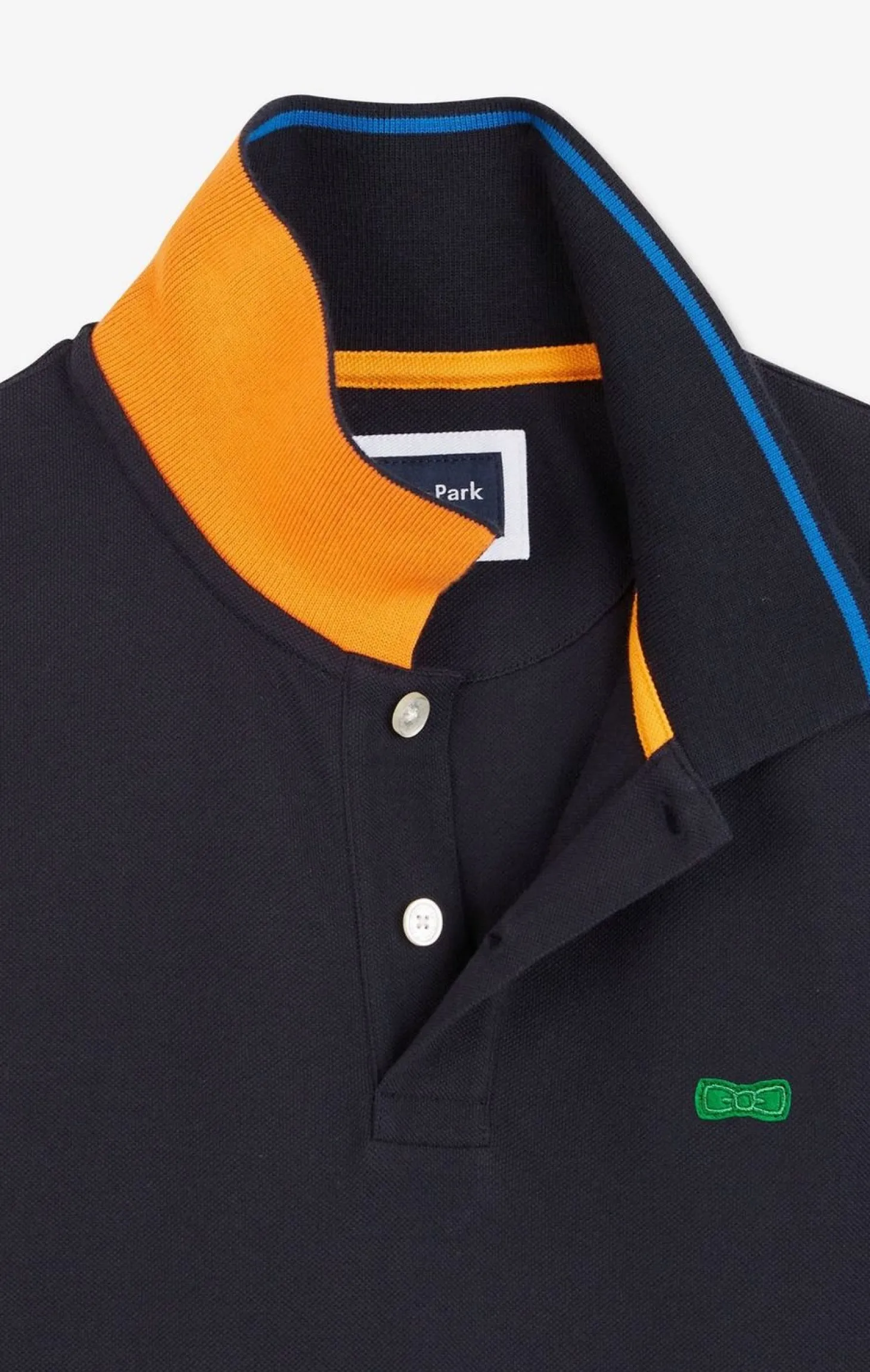 Polo Bleu Marine A Manches Courtes