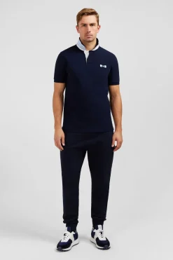 Polo Bleu Marine A Manches Courtes