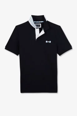 Polo Bleu Marine A Manches Courtes