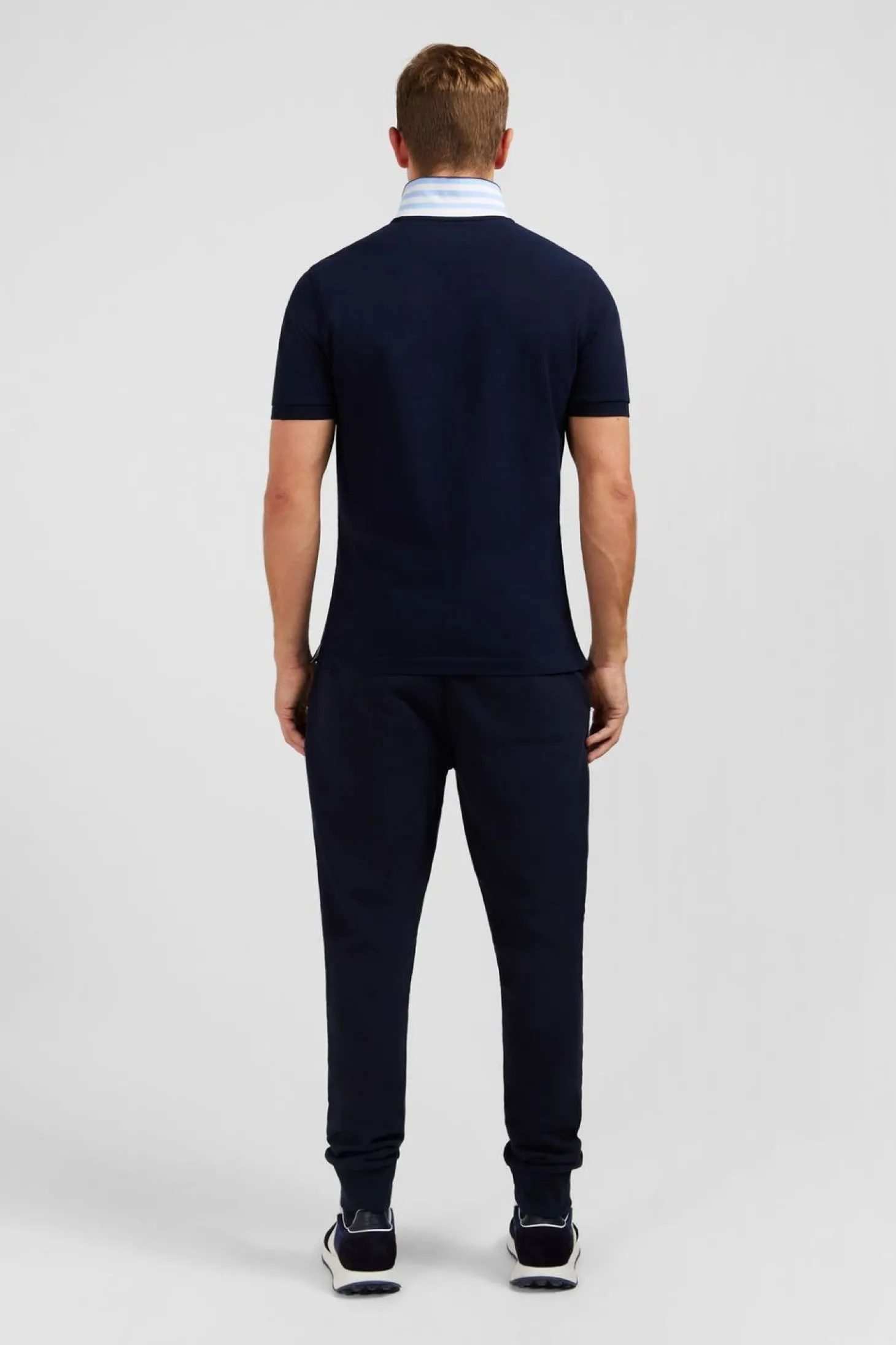 Polo Bleu Marine A Manches Courtes