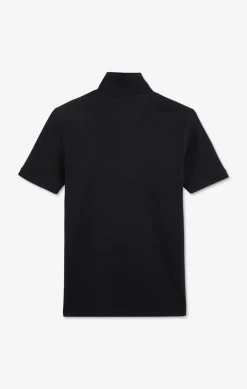 Polo Bleu Marine En Coton Pima Stretch