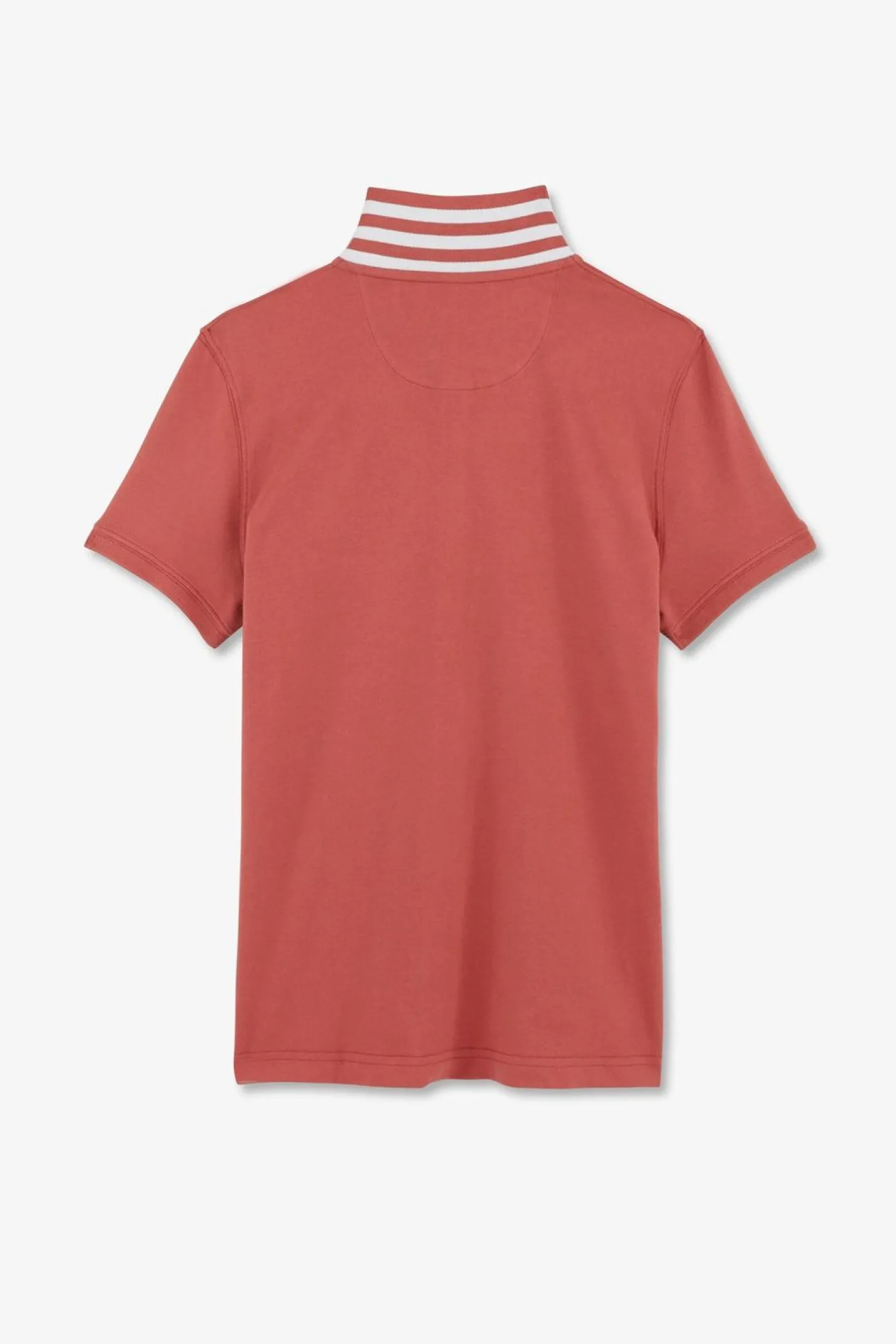 Polo Brique Manches Courtes En Coton Pima