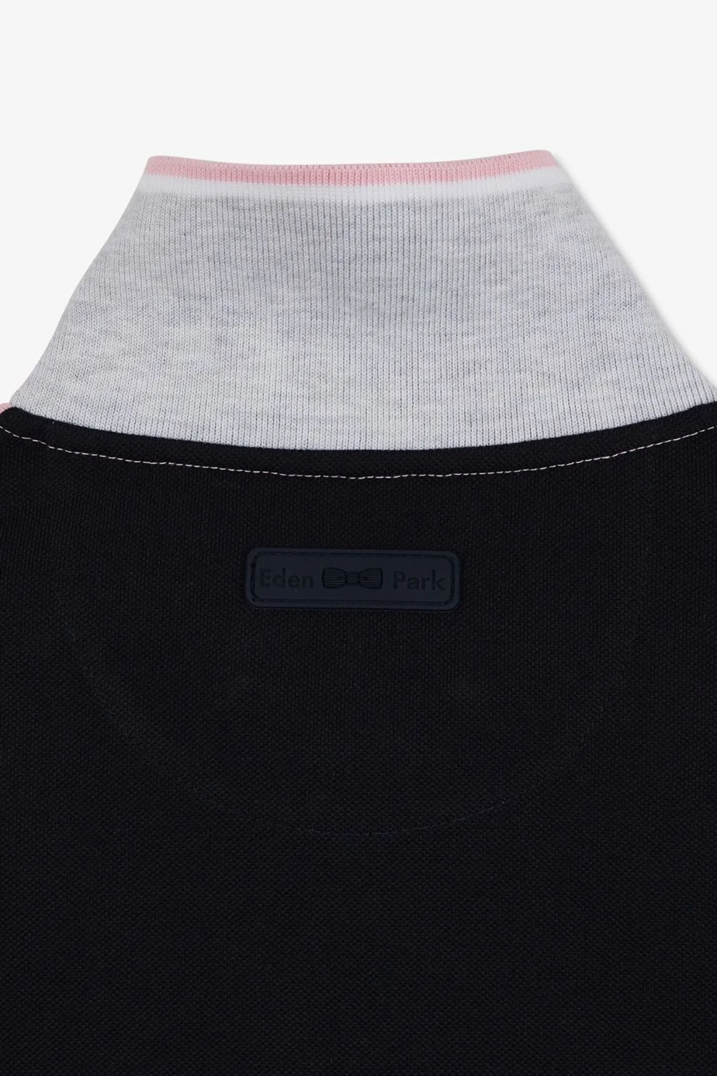 Polo Colorblock Rose A Manches Courtes