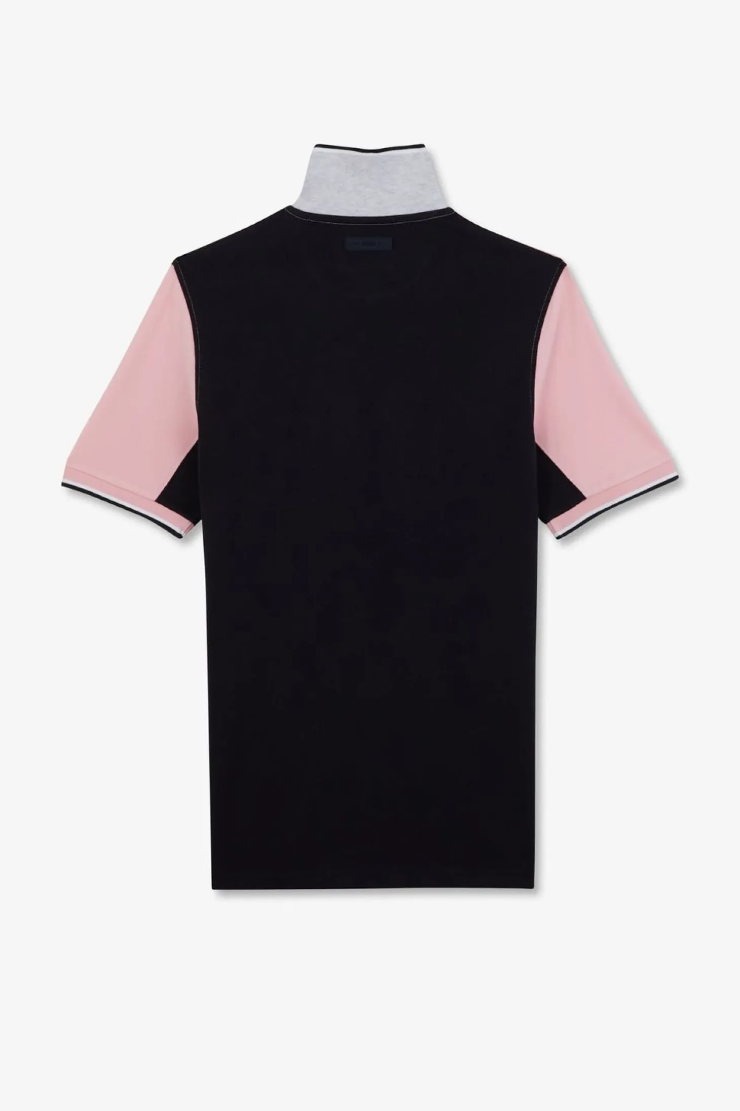 Polo Colorblock Rose A Manches Courtes