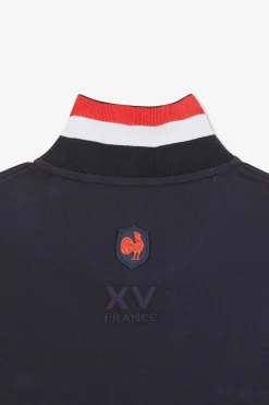Polo Colorblock Rouge En Coton Pique A Broderie Xv De France
