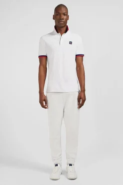 Polo Gris A Details Tricolores