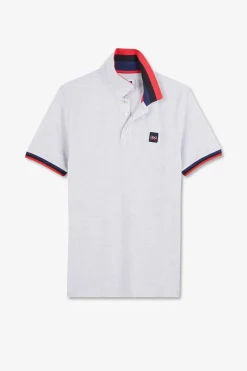 Polo Gris A Details Tricolores
