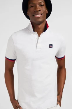 Polo Gris A Details Tricolores